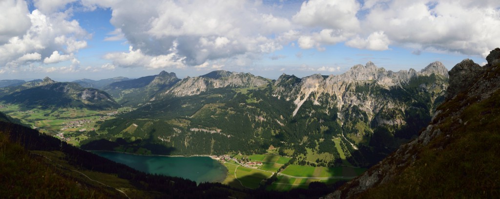 Nordwärts überm Haldensee von Einstein bis Köllenspitze