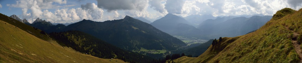 Blick Richtung Reutte / Lechtal